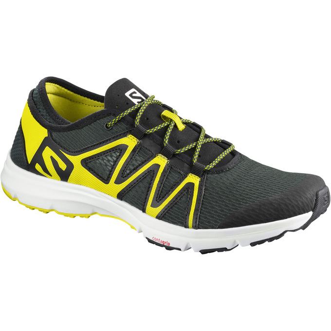 Salomon Israel CROSSAMPHIBIAN SWIFT - Mens Water Shoe - Black/Yellow (ODBU-97806)